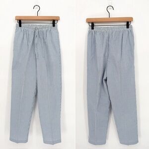 Vintage Alfred Dunner Pinstripe Pull On Crop Pants Size 8P